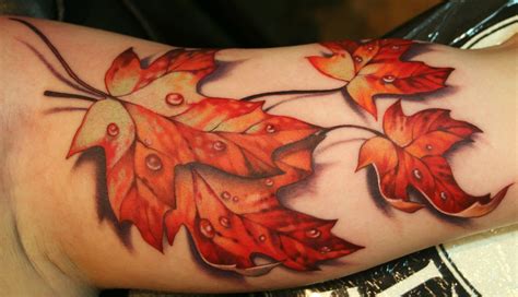 autumn leaf tattoo|autumn leaf tattoo designs.